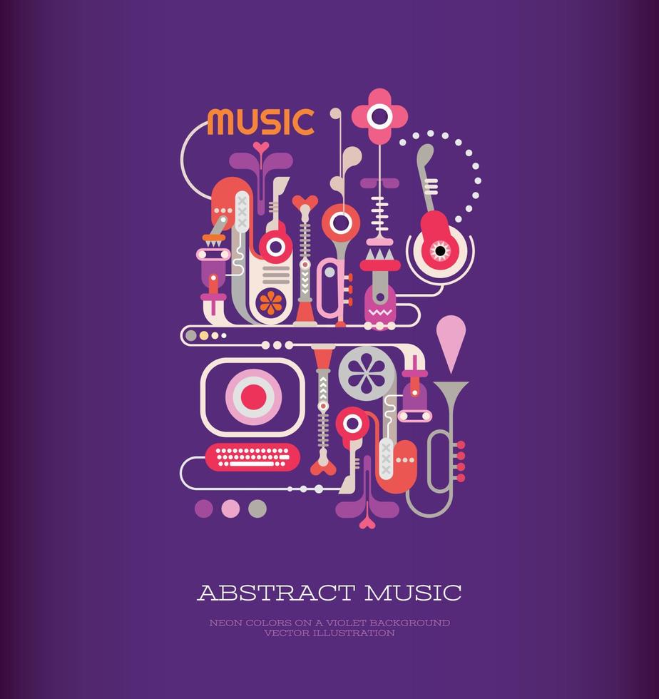 abstrakt musik vektor