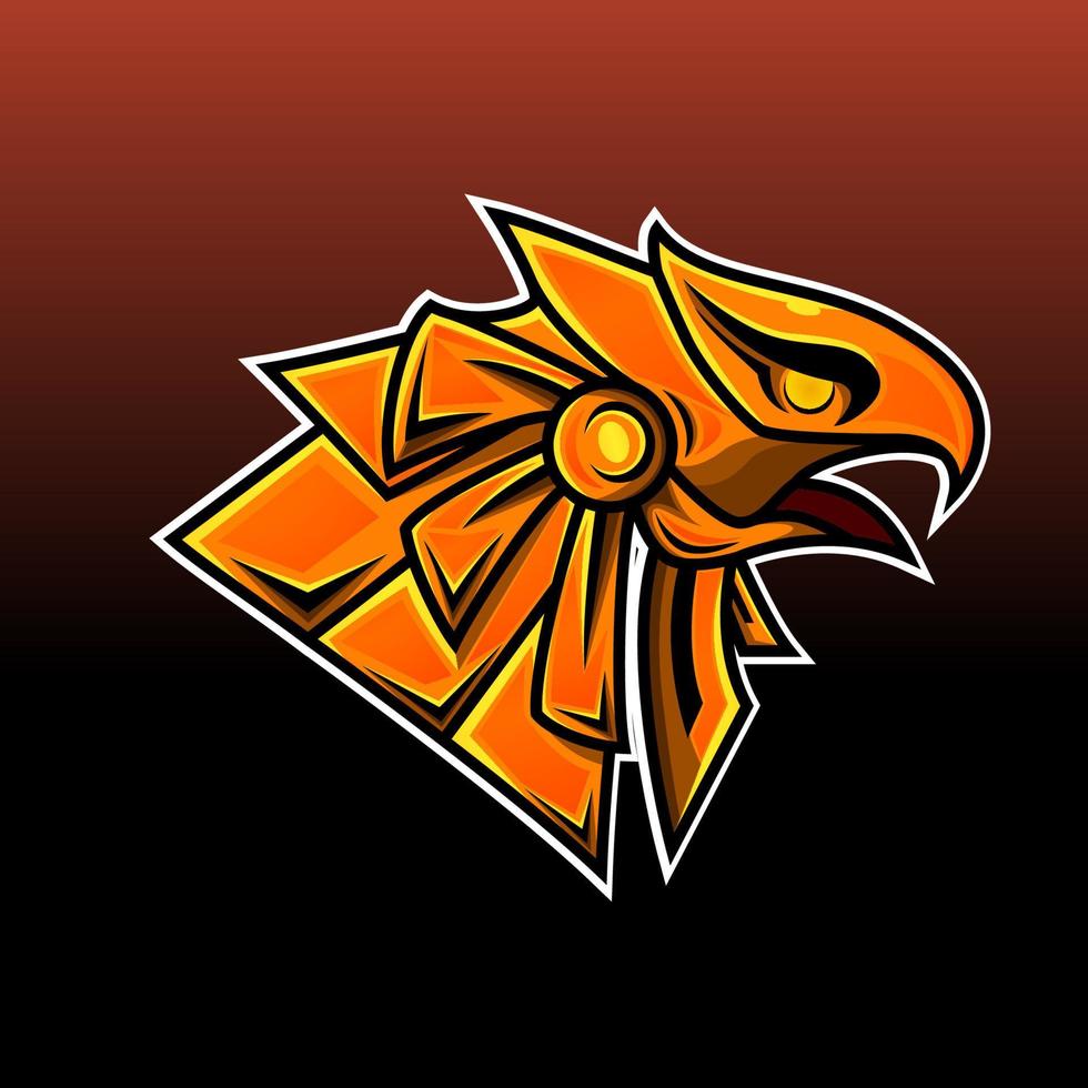 Horus-Kopf-Esport-Maskottchen-Logo vektor