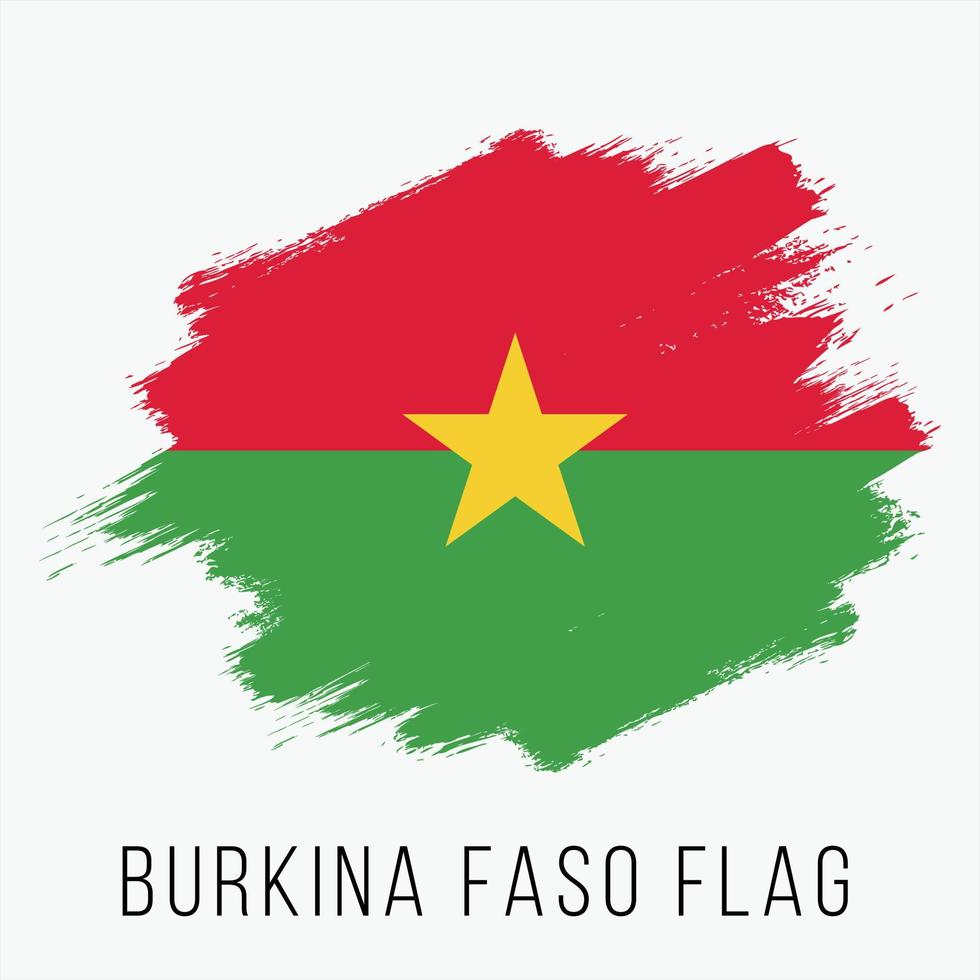 Gruneg Burkina Faso Vektorflagge vektor