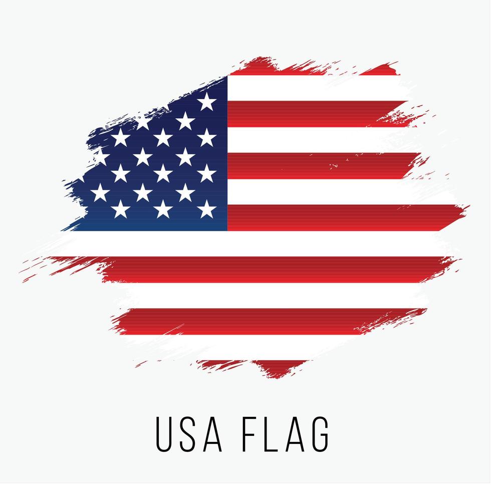Grunge-Vektorflagge der Vereinigten Staaten von Amerika vektor
