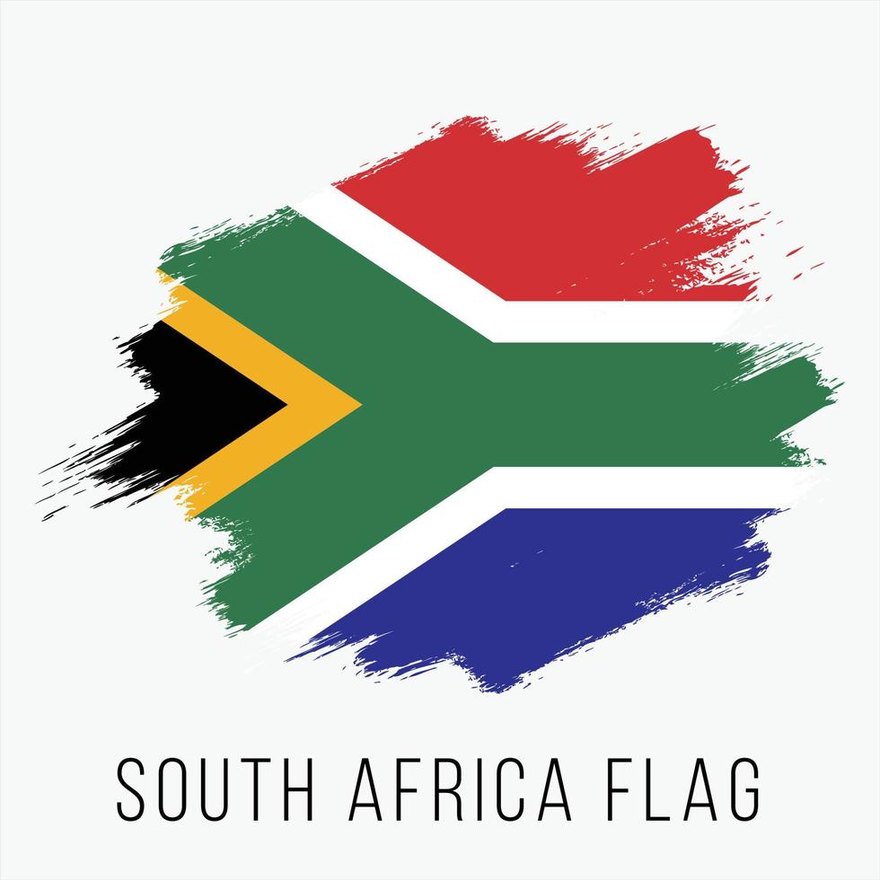 grunge söder afrika vektor flagga