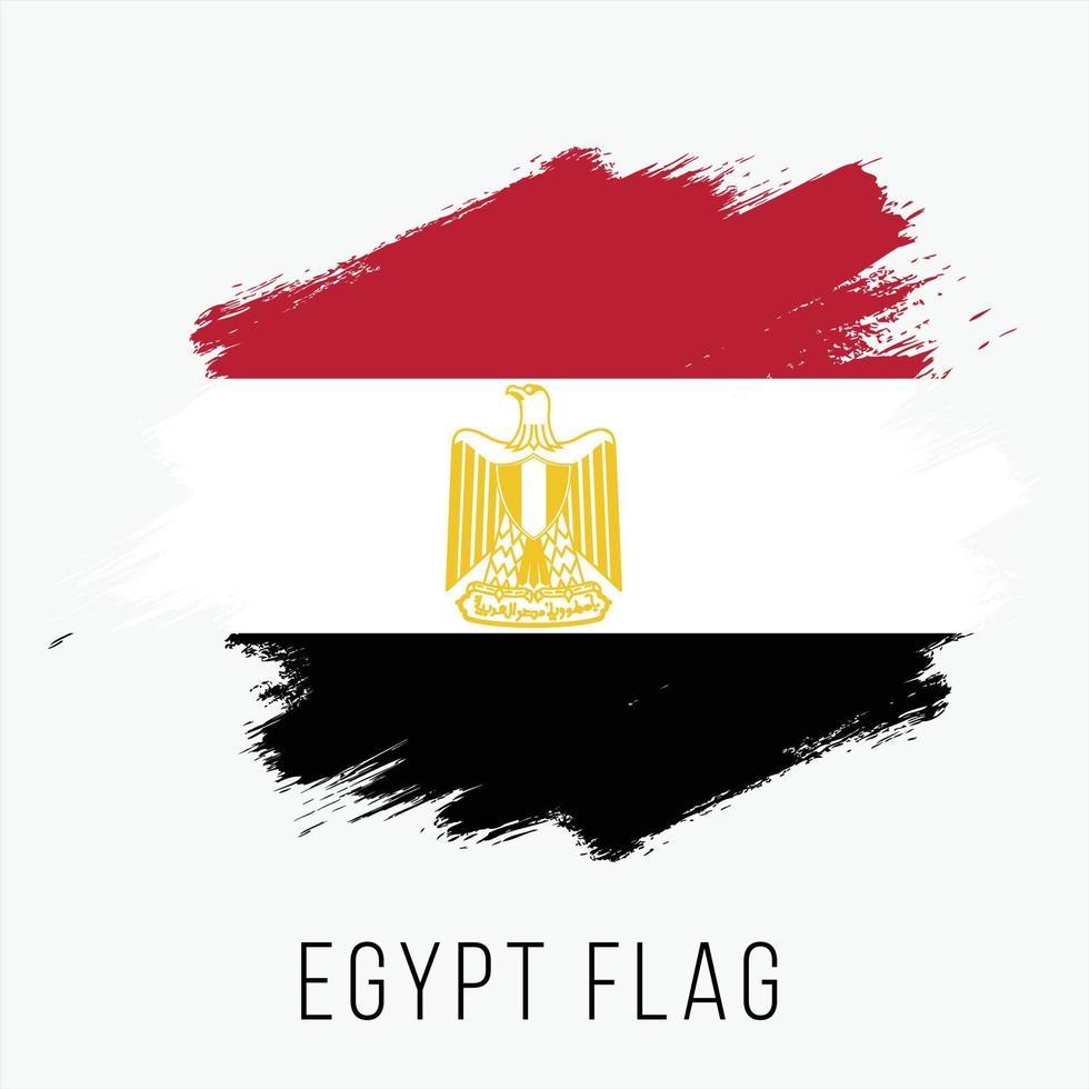 Grunge-Ägypten-Vektorflagge vektor