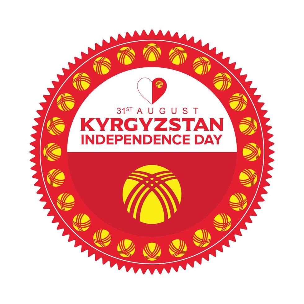 31: a augusti kyrgyzstan oberoende dag fira vektor