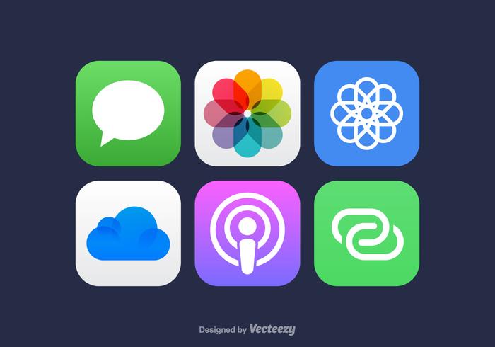 Kostenlose Vektor Mobile App Icons