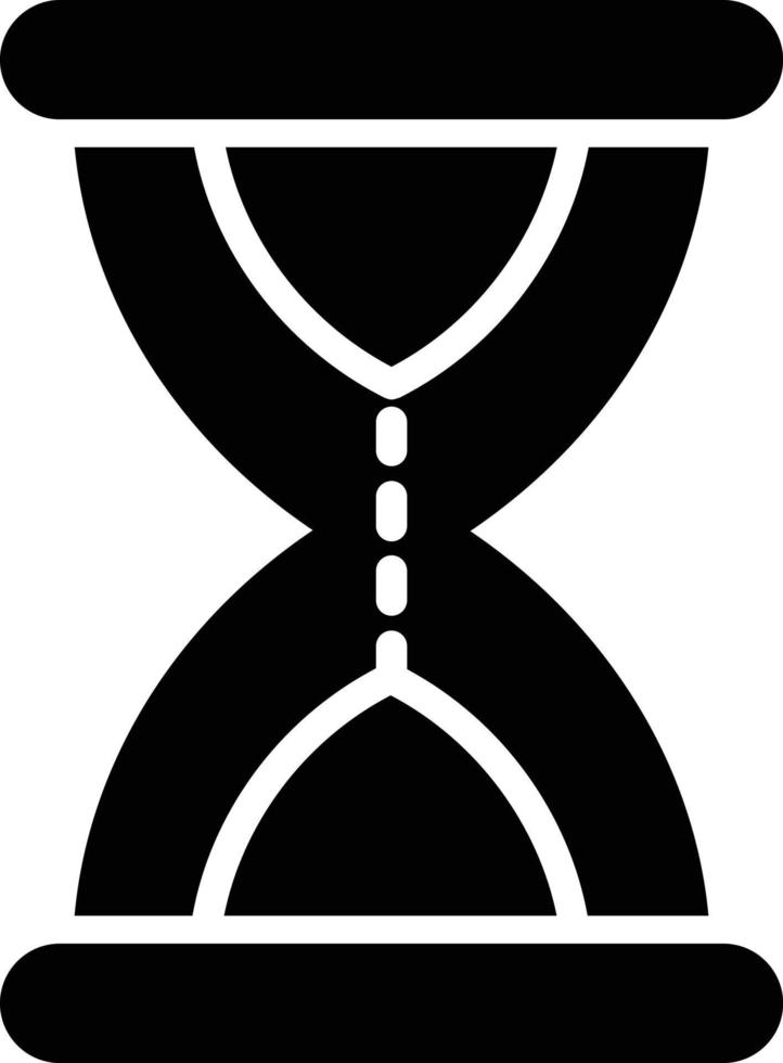 Sanduhr-Glyphe-Symbol vektor