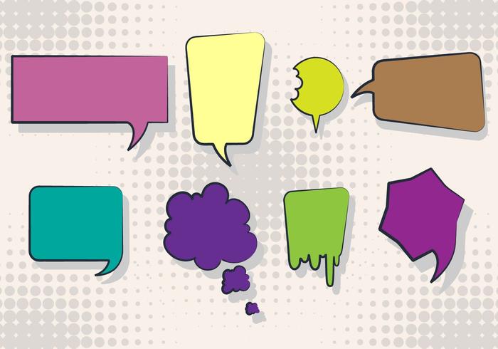 Gratis Imessage Vector Set