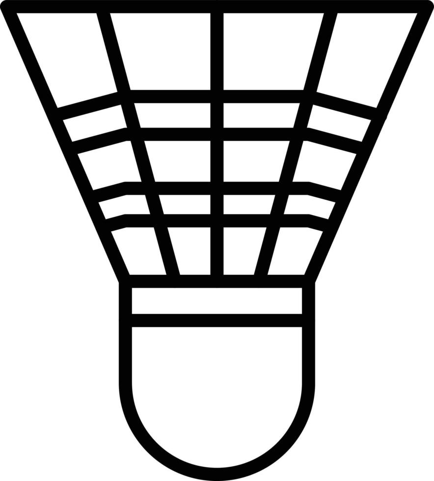 Symbol für Federballlinie vektor