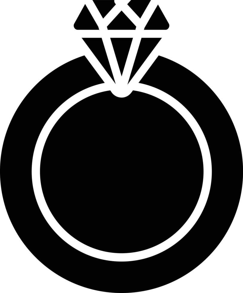 Ring-Glyphe-Symbol vektor