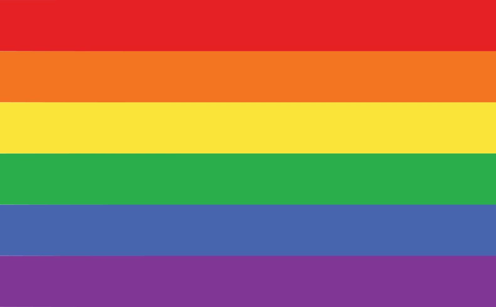 HBTQ stolthet flagga. regnbåge flagga bakgrund. stolthet symbol. platt stil. vektor