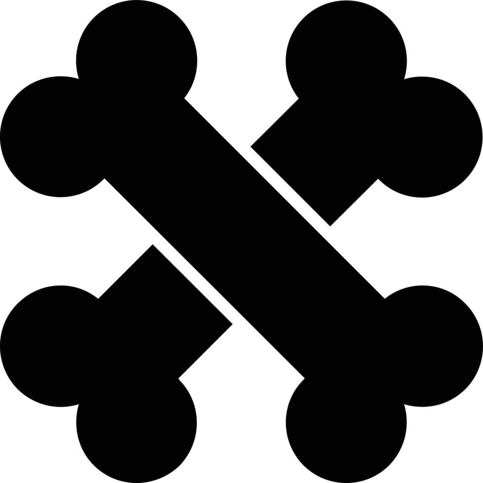 Knochen-Glyphe-Symbol vektor