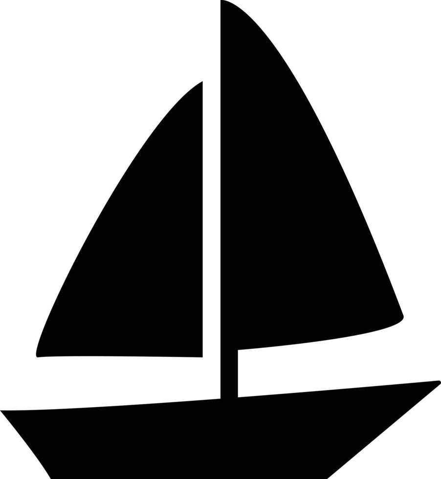 båt ikon på vit bakgrund. svart båt tecken. fartyg Yacht symbol. platt stil. vektor