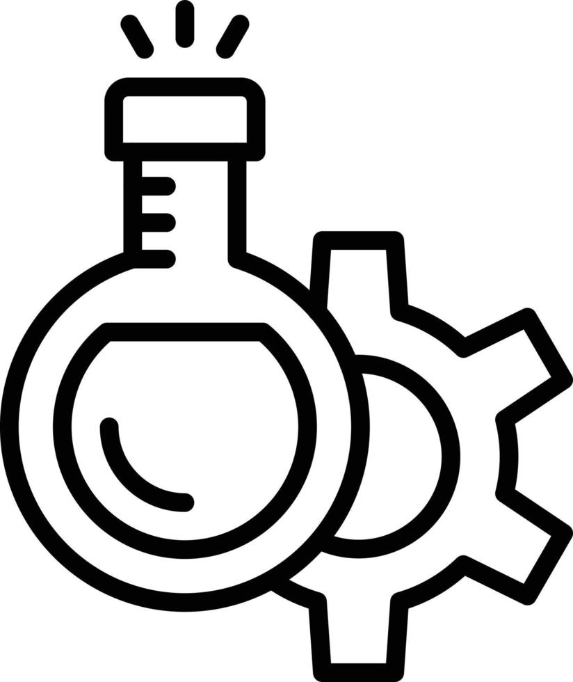 Symbol für die Experimentlinie vektor