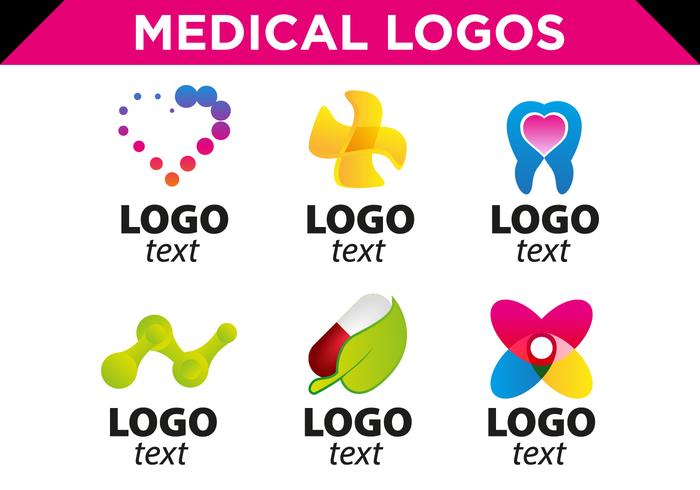 Medizinische Logos Vorlagen Free Vector