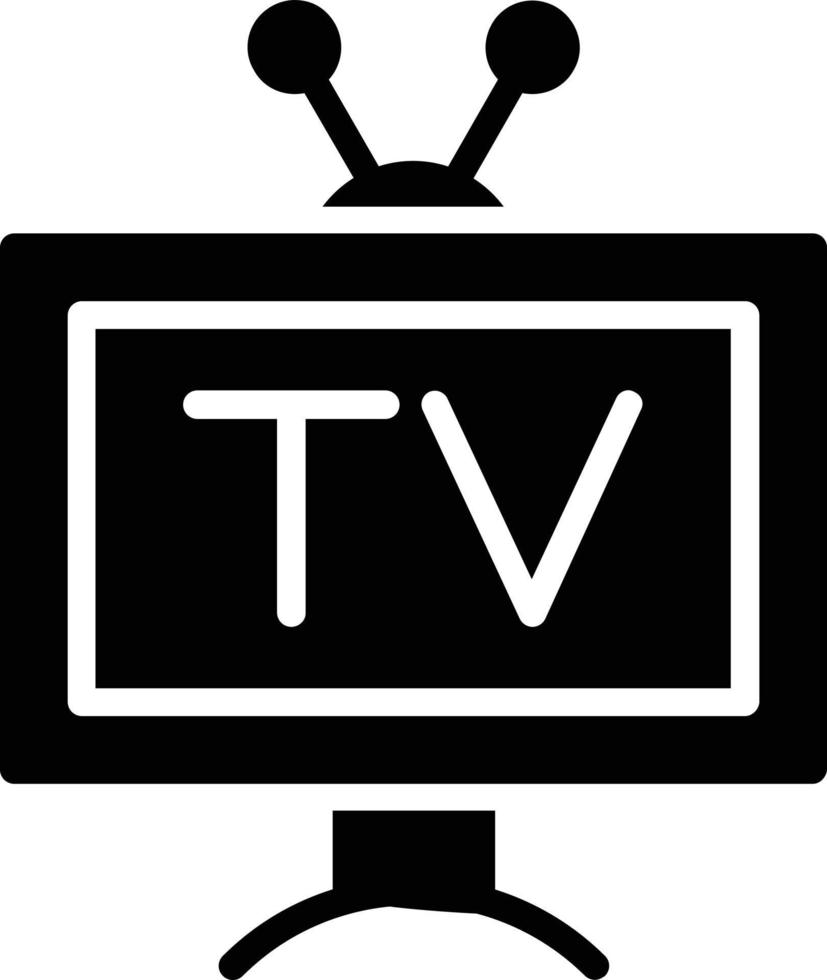 TV glyfikon vektor