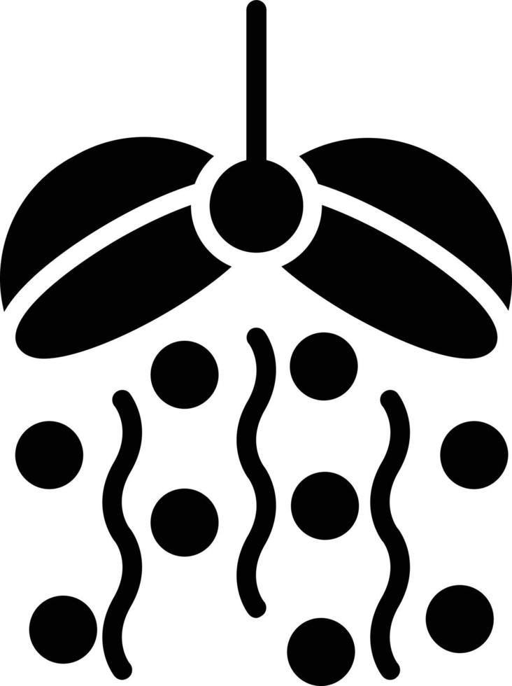Konfetti-Ball-Glyphe-Symbol vektor