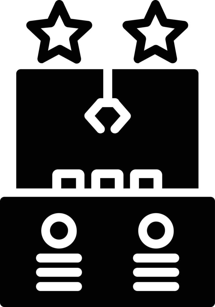 Klauenmaschinen-Glyphen-Symbol vektor