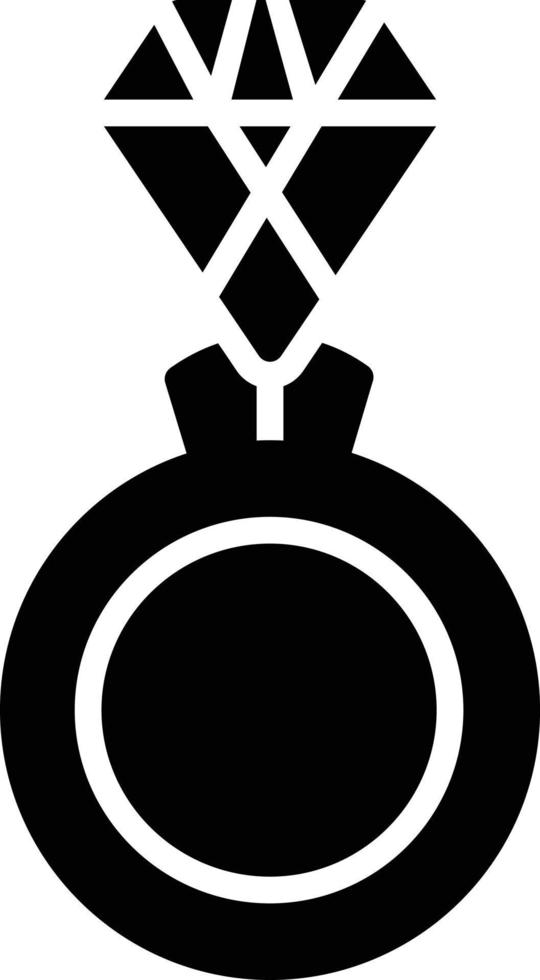 Ring-Glyphe-Symbol vektor