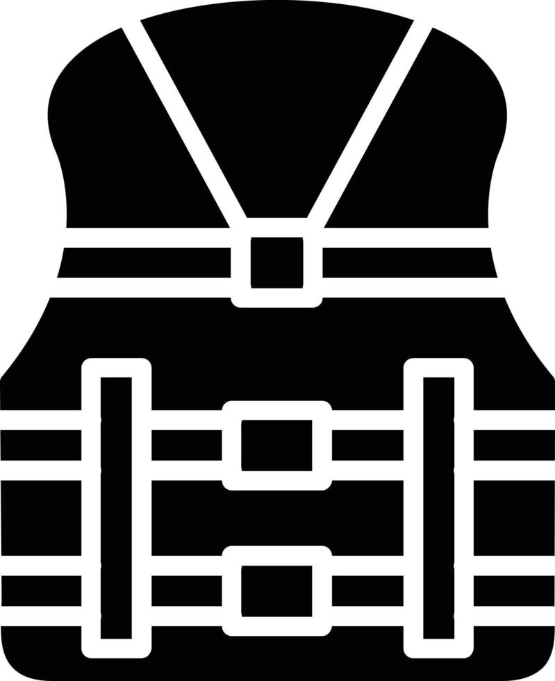 Schwimmwesten-Glyphe-Symbol vektor