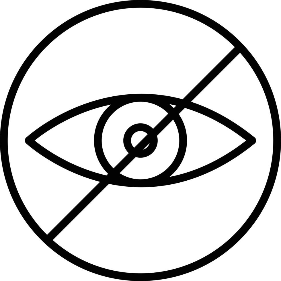 Augen schließen Symbol vektor