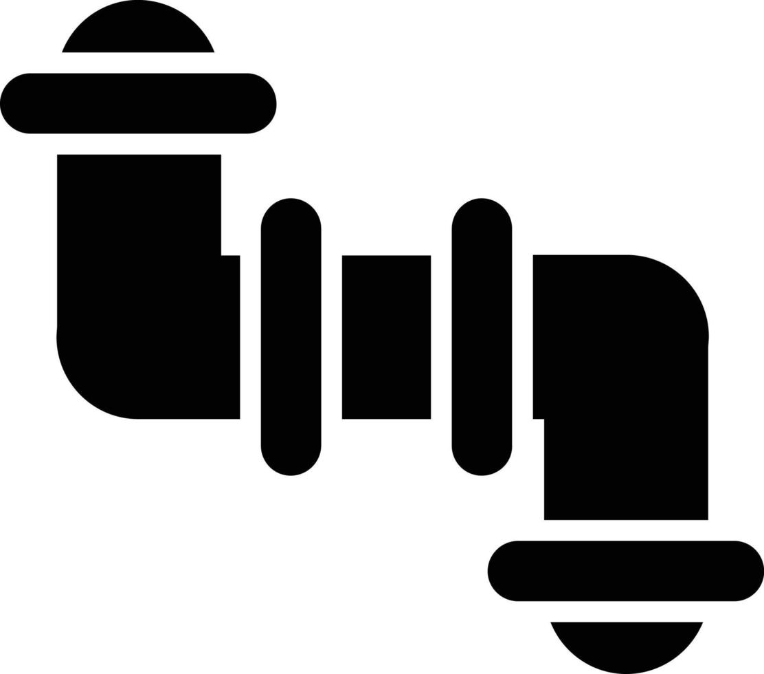 Rohr-Glyphe-Symbol vektor