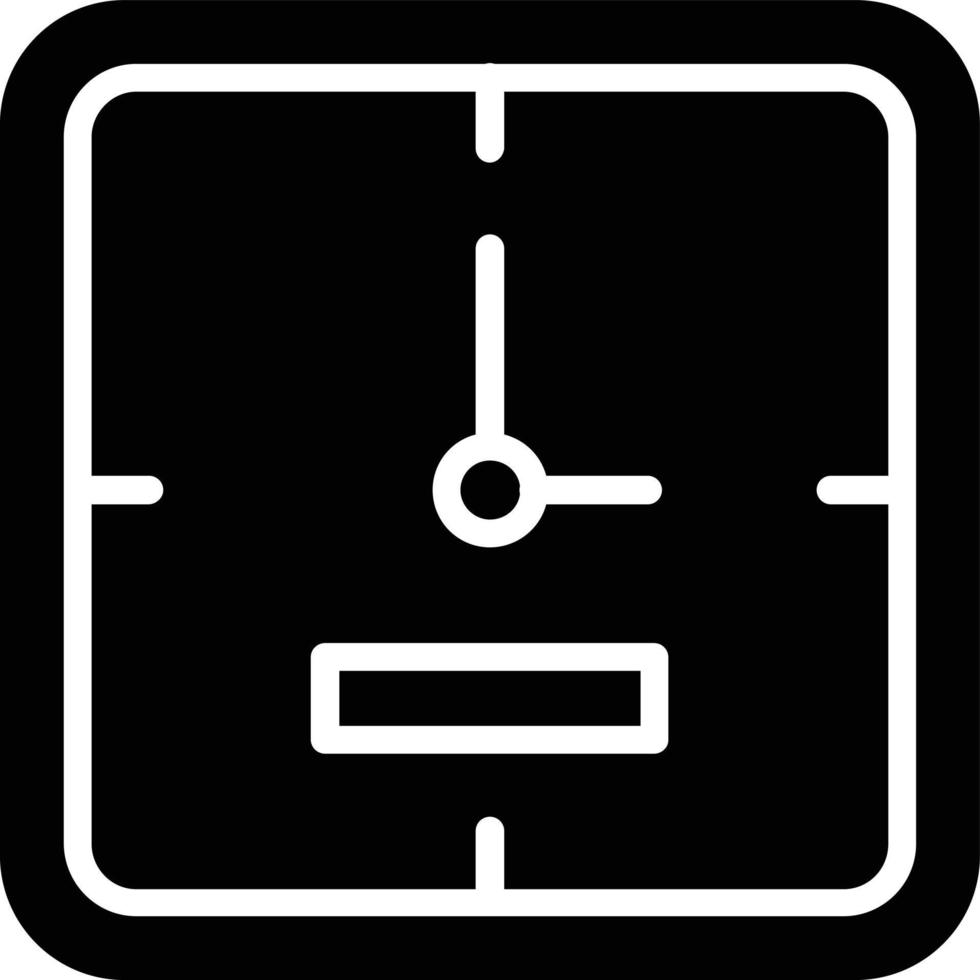 Timer-Glyphe-Symbol vektor