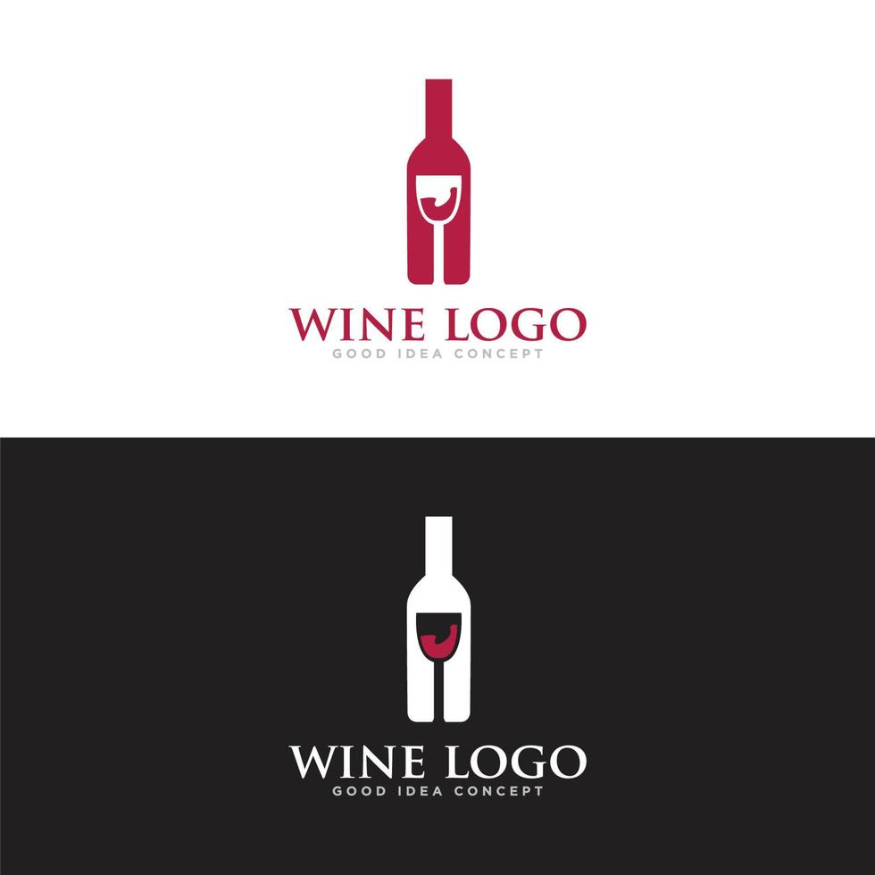 vin bar logotyp design vektor