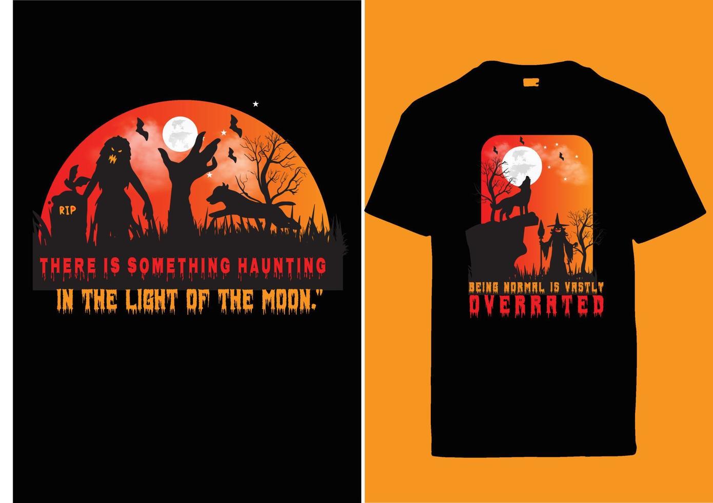 halloween årgång typografi tshirt design vektor