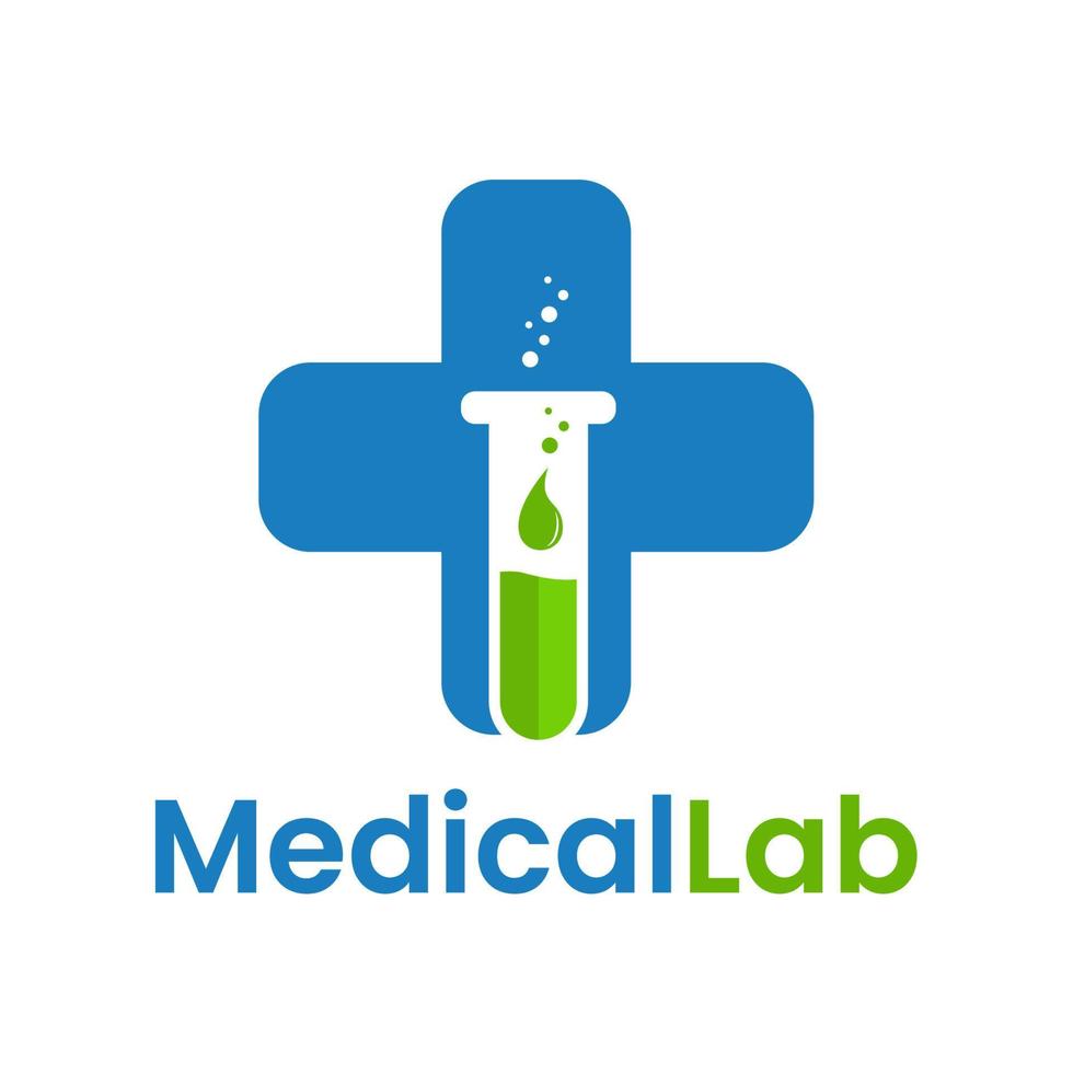 medicinsk laboratorium logotyp . vetenskap labb logotyp design . bio organisk labb logotyp . labb logotyp . vektor