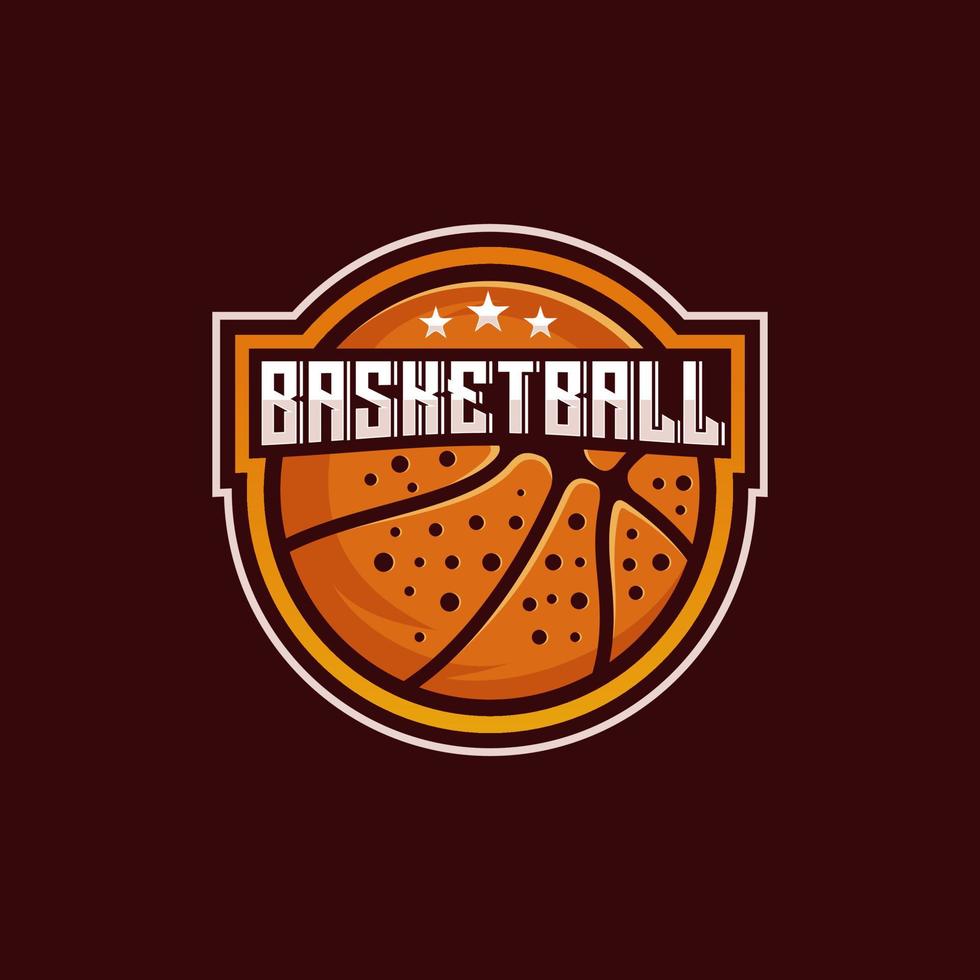 basketboll sport logotyp design vektor illustration