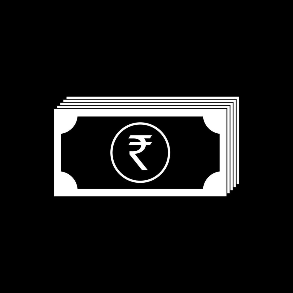 Indien-Währung, inr, Rupie-Symbol. Vektor-Illustration vektor
