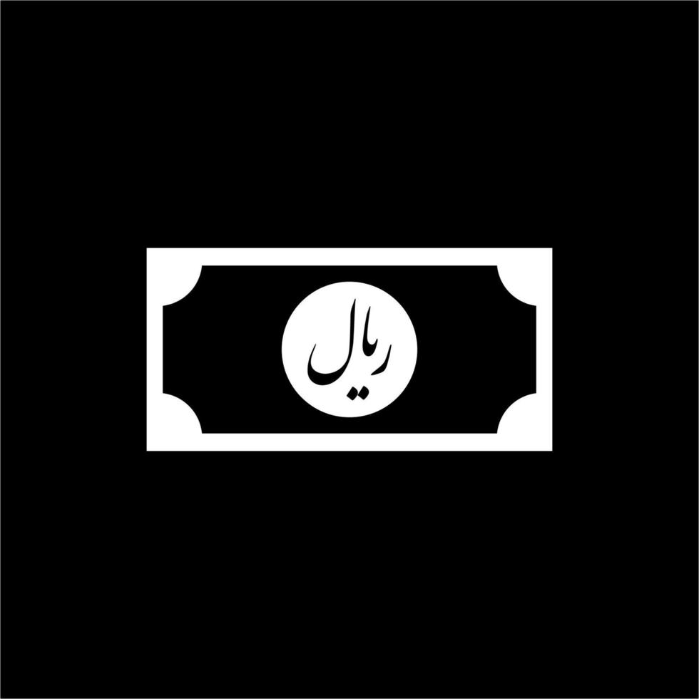 iranische Währung, irr, iranisches Rial-Symbol. Vektor-Illustration vektor