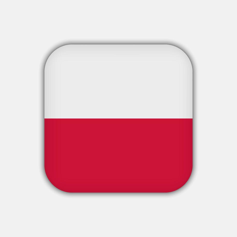 polnische Flagge, offizielle Farben. Vektor-Illustration. vektor