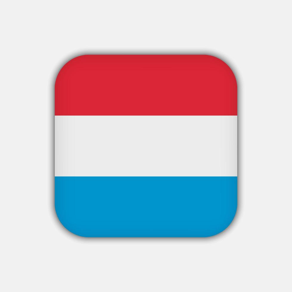 luxemburgische flagge, offizielle farben. Vektor-Illustration. vektor
