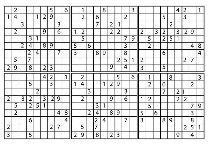 Freier Sudoku-Vektor vektor