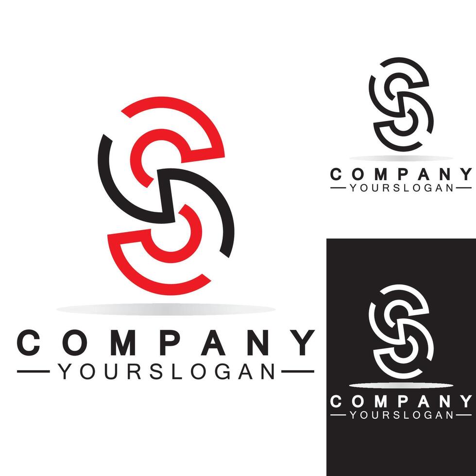 s-Logo. Buchstabe s-Logo-Icon-Design-Vorlage vektor