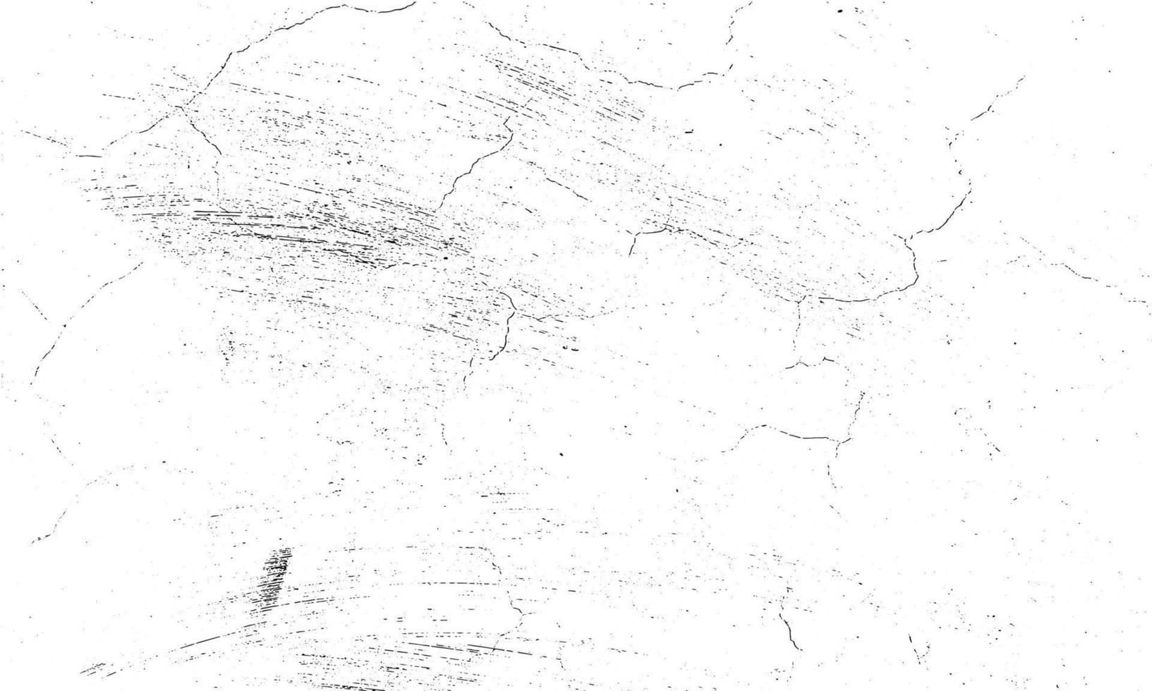 schmutziger körniger Stempel und Kratzer überlagern weißen Hintergrund. Grunge Distressed Staubpartikel weiß und schwarz. Vektor-Illustration vektor
