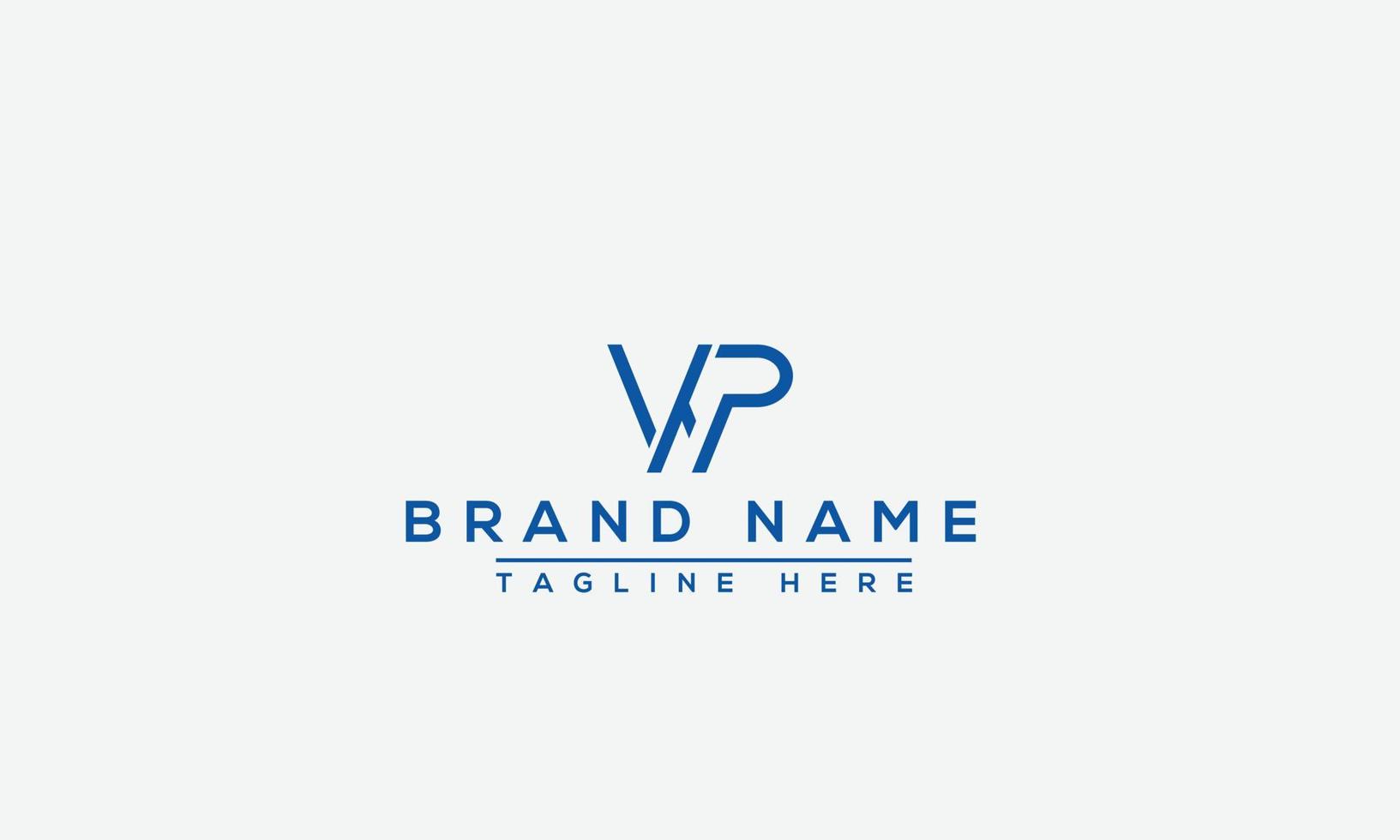 wp logotyp design mall vektor grafisk branding element