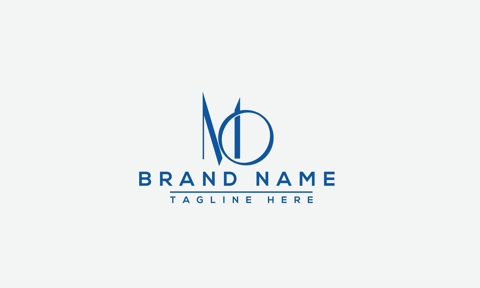 mo-Logo-Design-Vorlage, Vektorgrafik-Branding-Element vektor