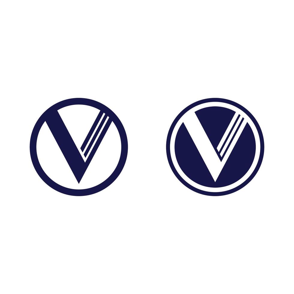 v-Buchstaben-Logo-Vorlagenvektor vektor