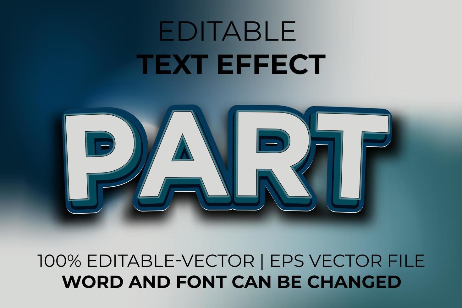 del text effekt, lätt till redigera vektor
