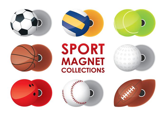 Sport Magnet Kollektionen vektor