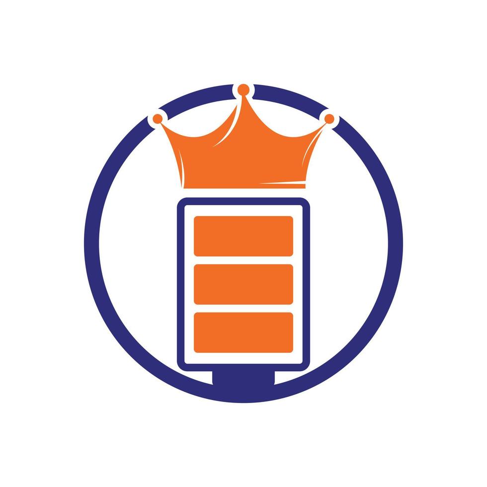 Energy King Vektor-Logo-Design. vektor