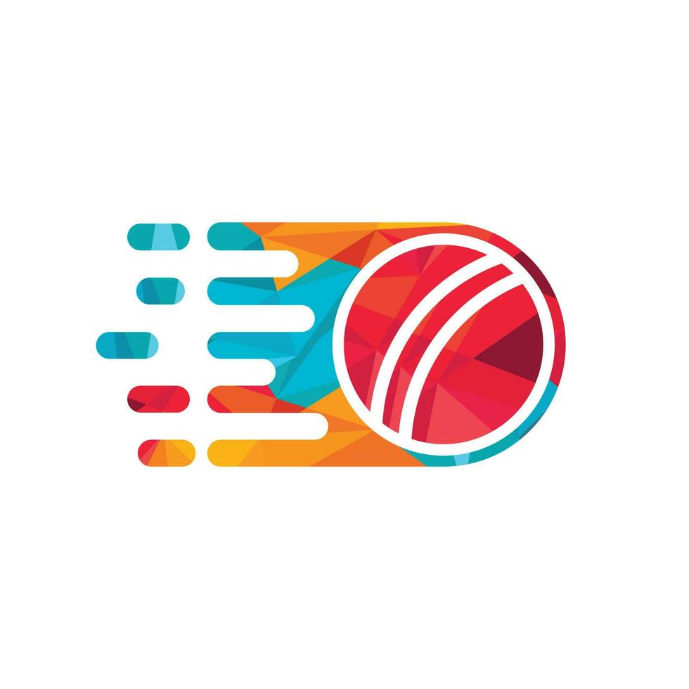 schnelles Cricket-Vektor-Logo-Design. Speed-Game-Logo-Design-Konzept. vektor