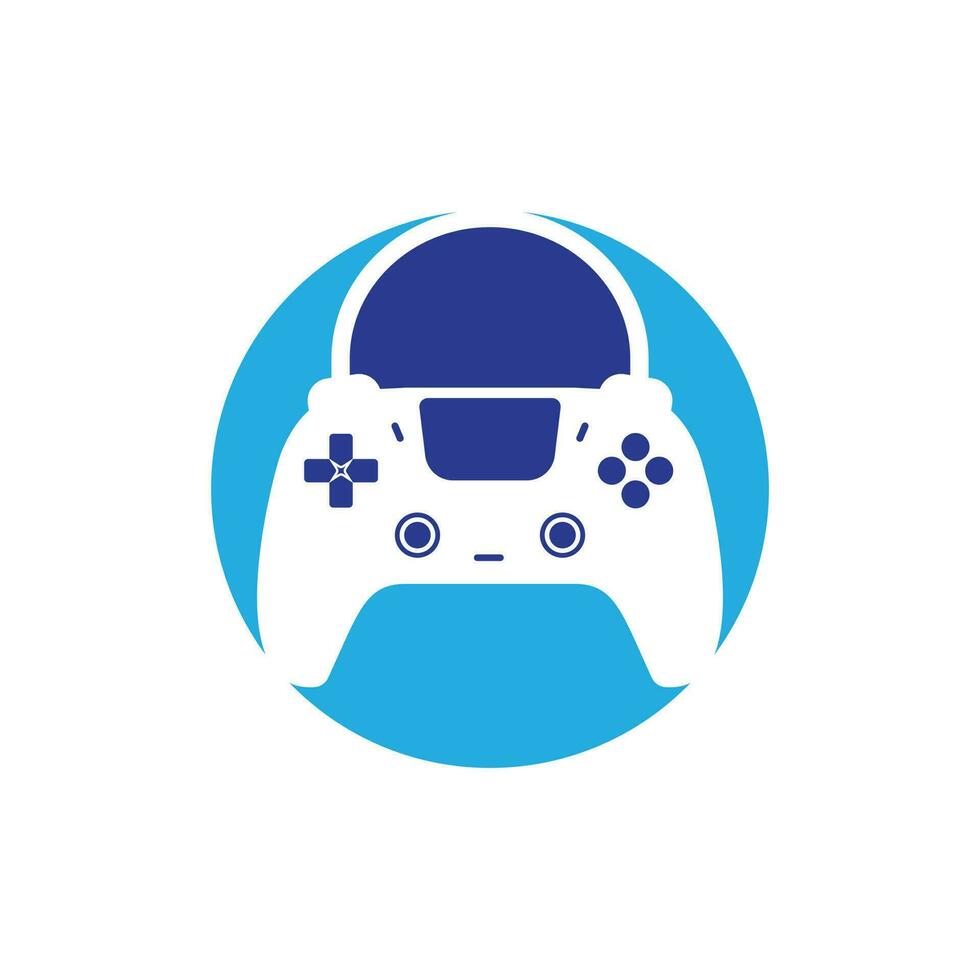 Game-Shop-Vektor-Logo. Entwurf. Einkaufstasche-Kombinations-Joystick-Symbol-Vektor-Design. vektor