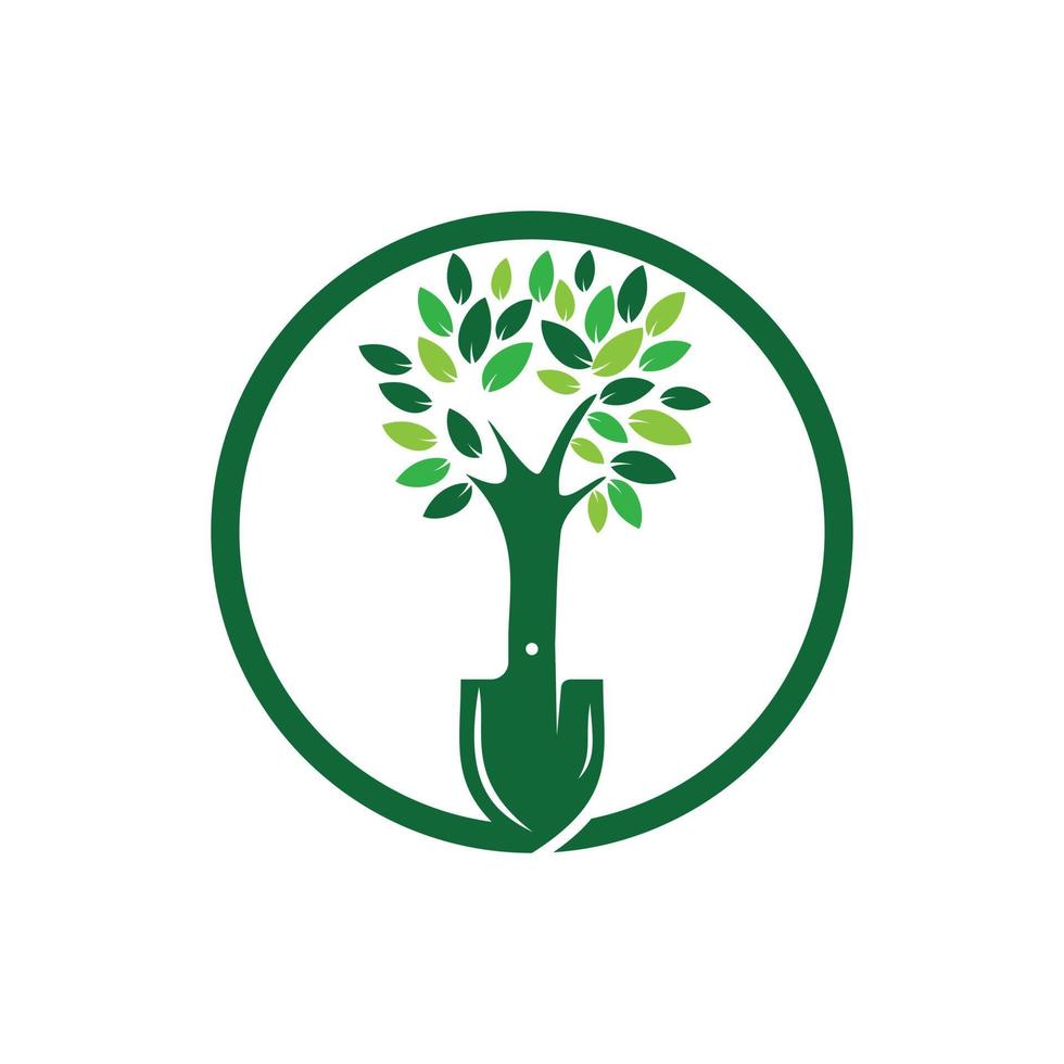 skyffel träd vektor logotyp design. grön trädgård miljö logotyp design mall.