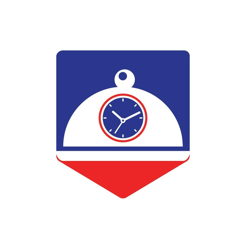 Vorlage für das Design von Essenszeit-Vektorlogos. Restaurant- und Café-Logo-Konzept. vektor