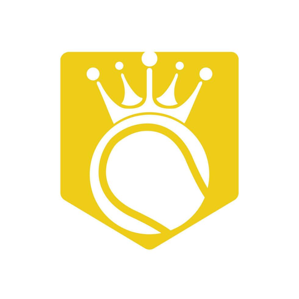 Tennis-König-Vektor-Logo-Design. vektor