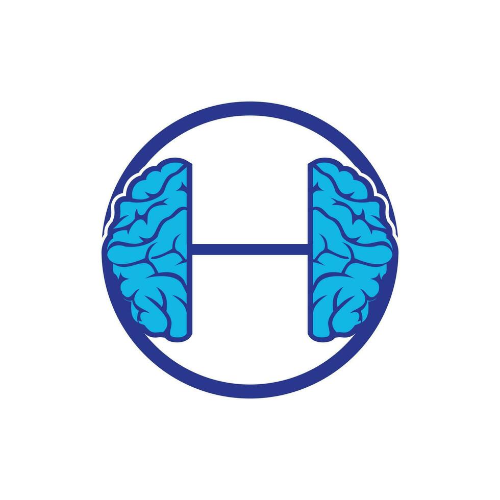 Vektor-Logo-Vorlage für Gehirnübungen. Gehirn Langhantel Vektor-Logo-Design-Vorlage. vektor
