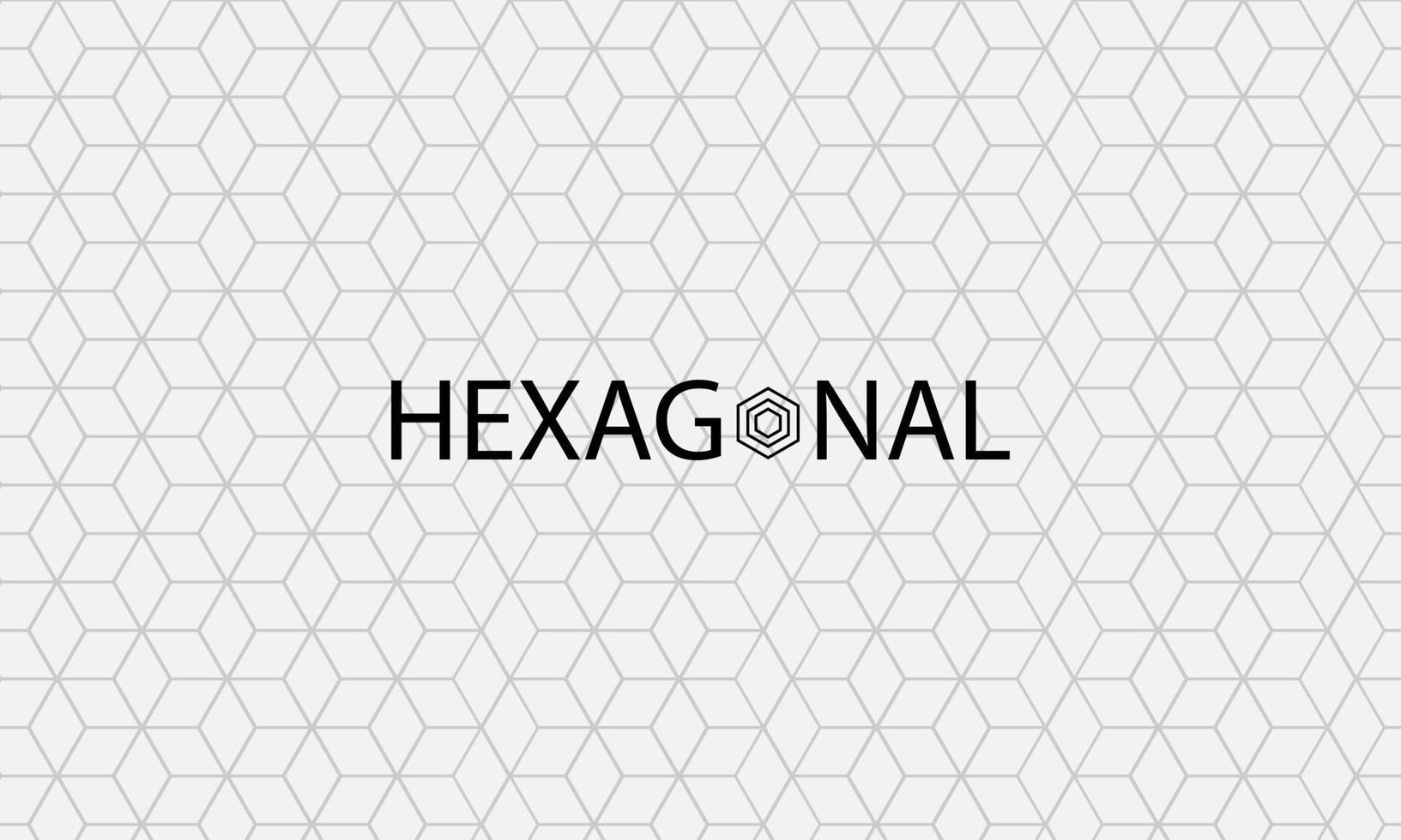 minimalistisk hexagonal linje mönster bakgrund vektor