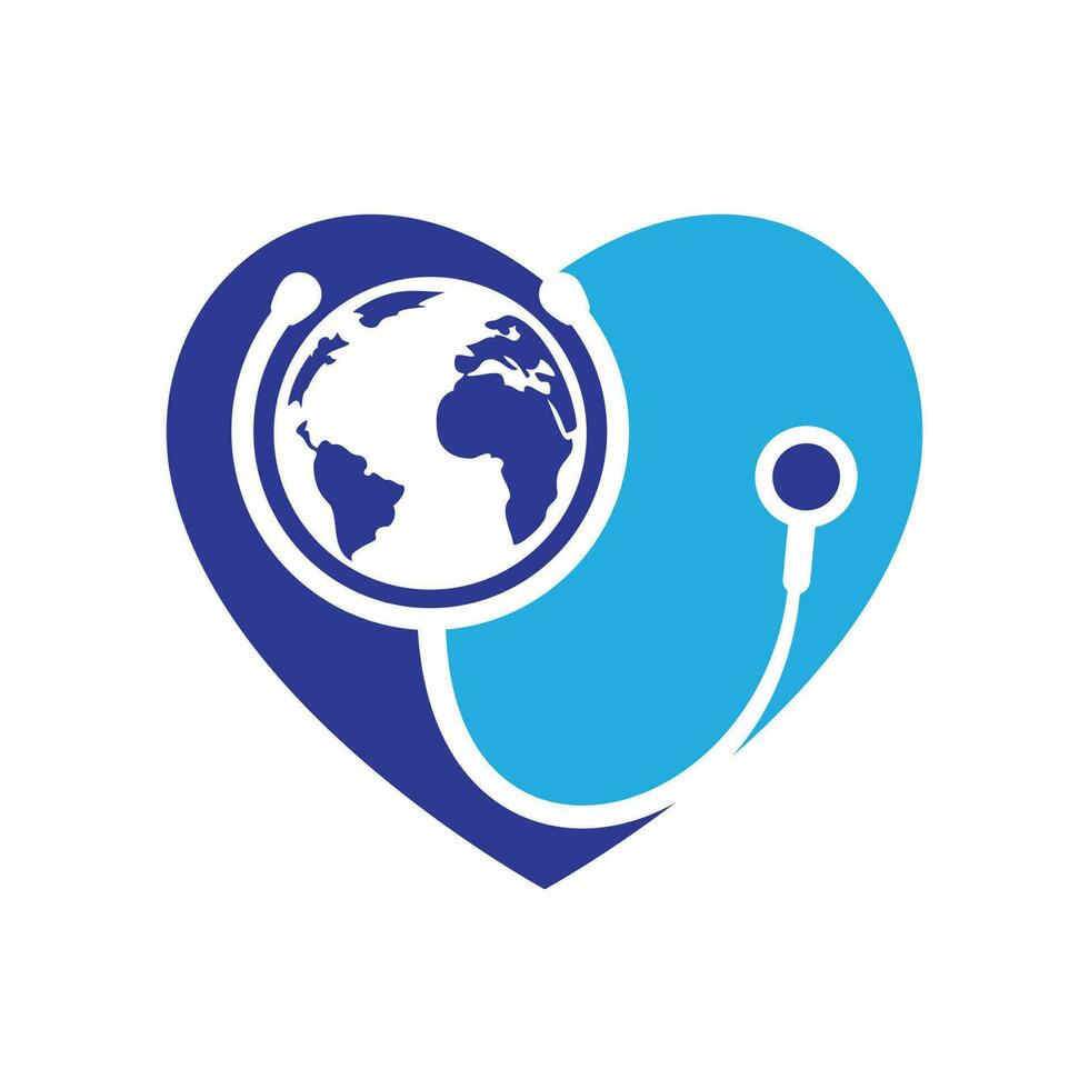 World Care-Vektor-Logo-Vorlage. vektor